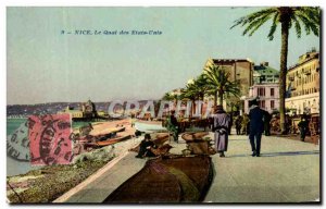 Nice Old Postcard The US Quai des Pecheurs