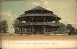 Rochester New York NY Highland Park Pavilion Rotograph c1900s-20s Postcard