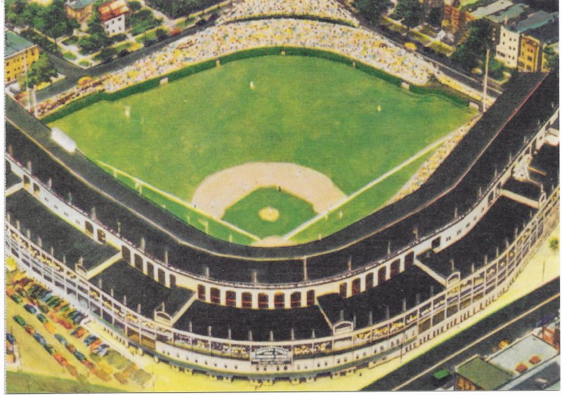 US Baseball's Legendary Playing Fields. unused. Wrigley Field - stamped. Nice