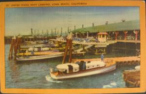 LONG BEACH CA US Navy Landing Old LINEN PC