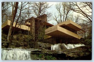 c1950's Falling Water Home Of Edgar Kauffman Pittsburgh Pennsylvania PA Postcard