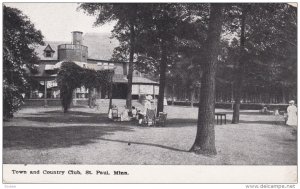 ST. PAUL, Minnesota, 1900-1910's; Town and Country Club
