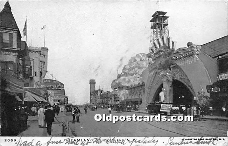 Dreamland Coney Island, NY, USA Amusement Park 1906 