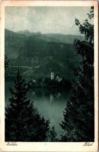 Croatia Veldes Bled Vintage Postcard C015