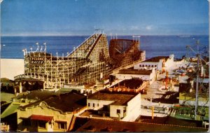 Postcard Cyclone Racer and Amusement Zone in Long Beach, California