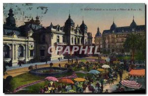 Old Postcard Monte Carlo Casino and the Hotel de Paris