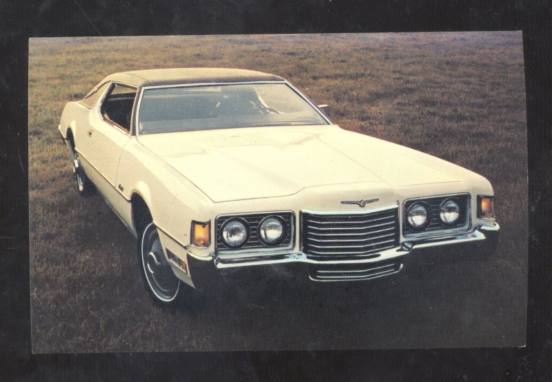 1972 FORD THUNDERBIRD 2 DOOR LANDAU CAR DEALER ADVERTISING POSTCARD