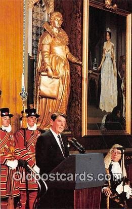 President Reagan Westminster Abbey's Royal Gallery Unused 