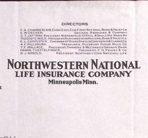 1937 NORTHWESTERN NATIONAL LIFE INSURANCE COMPANY MINNEAPOLIS  LETTERHEAD  Z450