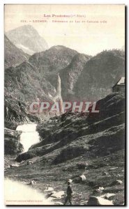 Old Postcard Luchon Deversoir Du Lac And Cascade of Oo