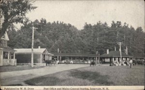 Intervals New Hampshire NH Post Office Train Station Depot 1900s-10s Postcard