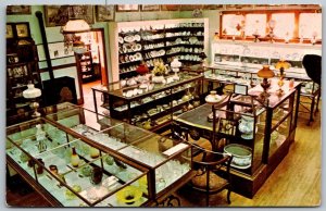Minden Nebraska 1950s Postcard Pioneer Village China House Shop Porcelain