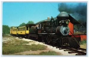 Midwest Old Settlers & Threshers Mt. Pleasant Iowa IA, Railroad Train Postcard