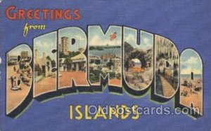 Bermuda Island, USA Large Letter Town 1938 big crease bottom edge hard to see...