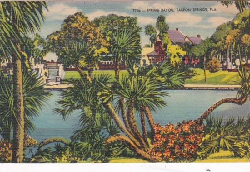 Florida Tarpon Springs Spring Bayou 1952