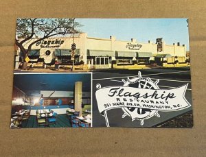 VINTAGE POSTCARD UNUSED FLAGSHIP RESTAURANT, 951 MAINE AVE S.W., WASHINGTON D.C.