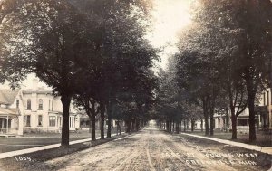 RPPC CASS STREET WEST GREENVILLE MICHIGAN REAL PHOTO POSTCARD 1914