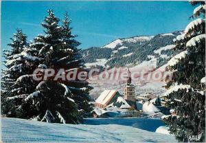 Postcard Modern Megeve 1113 m (Haute Savoie) Ski Capital of the chocher and S...