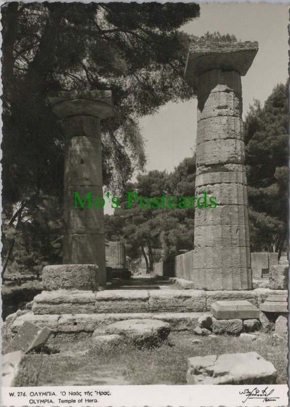 Greece Postcard - Olympia, Temple of Hera RR17159