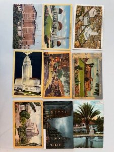 27 LOS ANGELES CALIFORNIA Vintage Postcards Lot FREE SHIPPING
