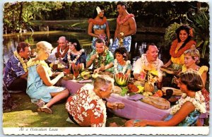 Postcard - At a Hawaiian Luau - Hawaii