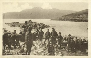 denmark, Faroe Islands, KVIVIG KVÍVÍK, Fiskere med Fangst, Fishing (1930s)