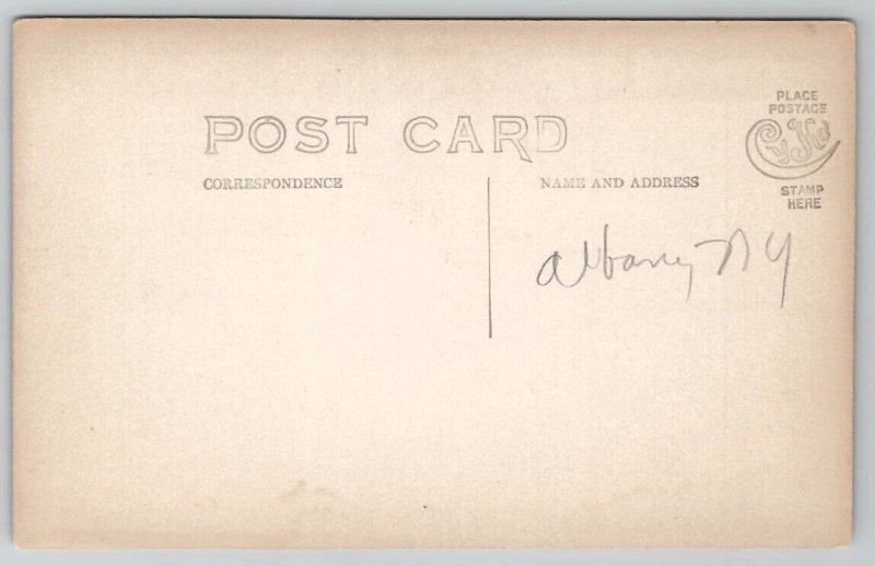 RPPC Steamship With Passengers Albany NY Real Photo Postcard P23