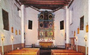 New Mexico Santa Fe San Miguel Mission Interior 1989