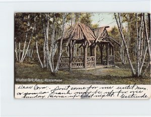 Postcard Rustic House, Whalom Park, Lunenburg, Massachusetts