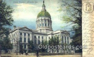 Atlanta, Georgia, GA State Capital USA 1906 minor wear postal used 1906