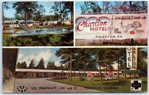 Postcard - Charlton Motel - Folkston, Georgia