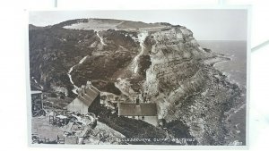 Vintage Rp Postcard Cafe Rest Area With Deckchairs Ecclesbourne Cliff Hastings