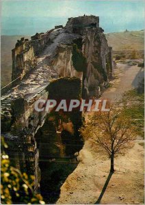 Modern Postcard Les Baux de Provence In the heart of Provence Ruins of the Fe...