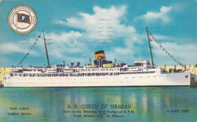 S S Queen Of Nassau 1956