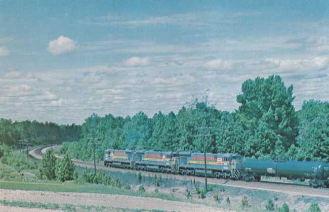 Family Lines System Seaboard Coast Diesel Locomotives Collier Yard VA Virginia