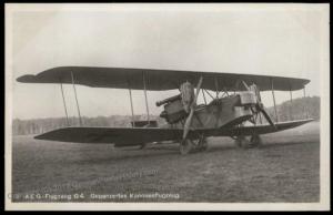 Germany WWI AEG GIV Gross-Kampfflugzeug Biplane Bomber Airplane  RPPC 64710