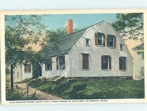 Unused W-Border HISTORIC HOME Plymouth Massachusetts MA W4120