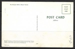 Virginia, Mount Vernon - Banquet Hall - [VA-097]