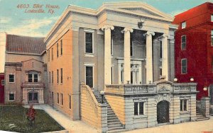 LOUISVILLE KENTUCKY~ELKS HOUSE~1922 PSTMK ACMEGRAPH PUBL POSTCARD