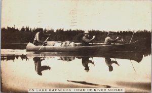 Canada On Lake Kapachoa Head Of River Moisee Kapuche Lake Eskimo RPPC C140