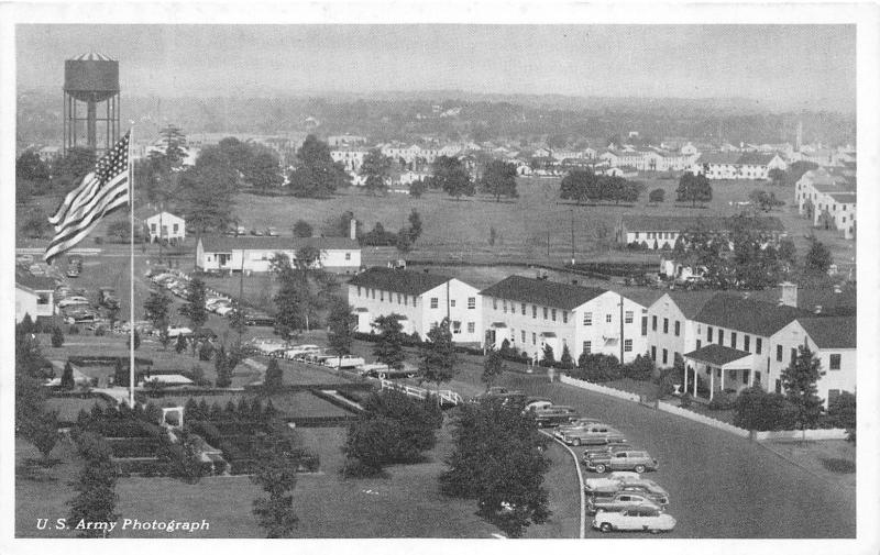 New Brunswick New Jersey~Camp Kilmer Post Headquarters~Water Tower~1950s Pc