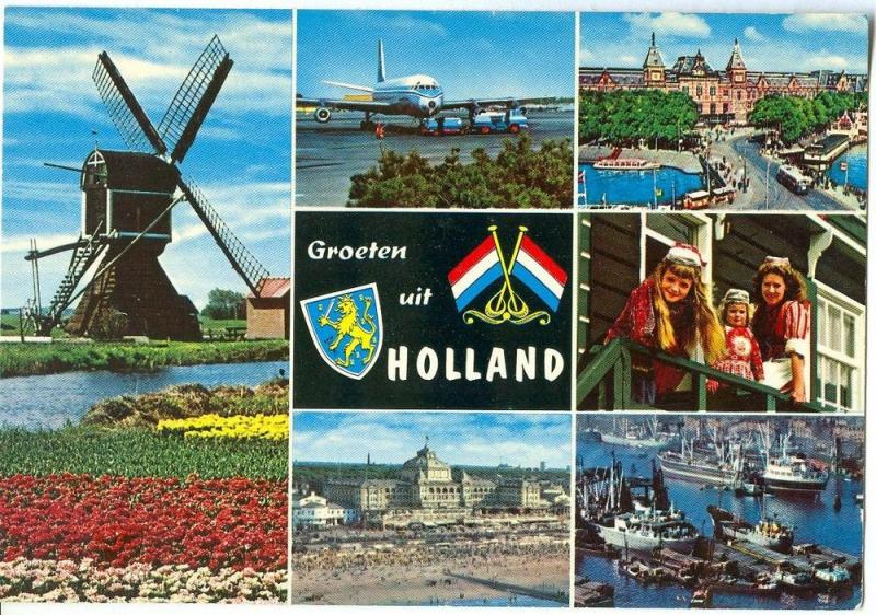 Netherlands, Groeten uit Holland, 1960s unused Postcard