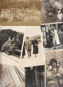 Bulk lot 20 early photo postcards people wearing hats