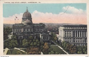 HARRISBURG, Pennsylvania , 1900-10s; Capitol and State Library