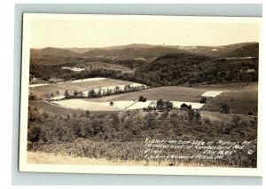 View East Side Martin's Mt. Looking Toward Polish Mt. Rppc Real Photo Maryland 