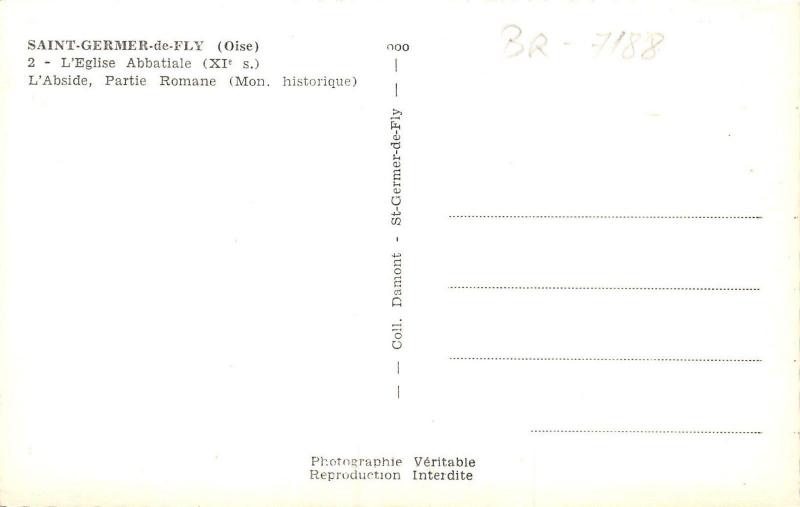 BR7188 Saint Germer de Fly L'Eglise Abbatiale  france