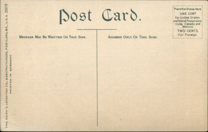 Greenville Junction ME CPR RR Train Bridge c1910 Postcard