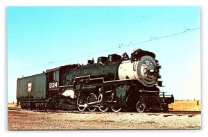 Western Pacific 334 Rio Vista California Postcard Railroad Train