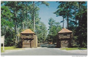 Entrance to Fort Raleigh National Historic Site on Roanoke Island,  Manteo,  ...