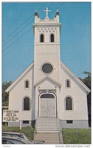 Exterior, St. Michael´s Church, Roman Catholic, Baddeck, Cape Breton, Nova S...